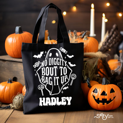 Personalized Trick Or Treat Tote Bag