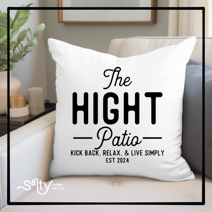 Personalized Family Name Throw Pillow