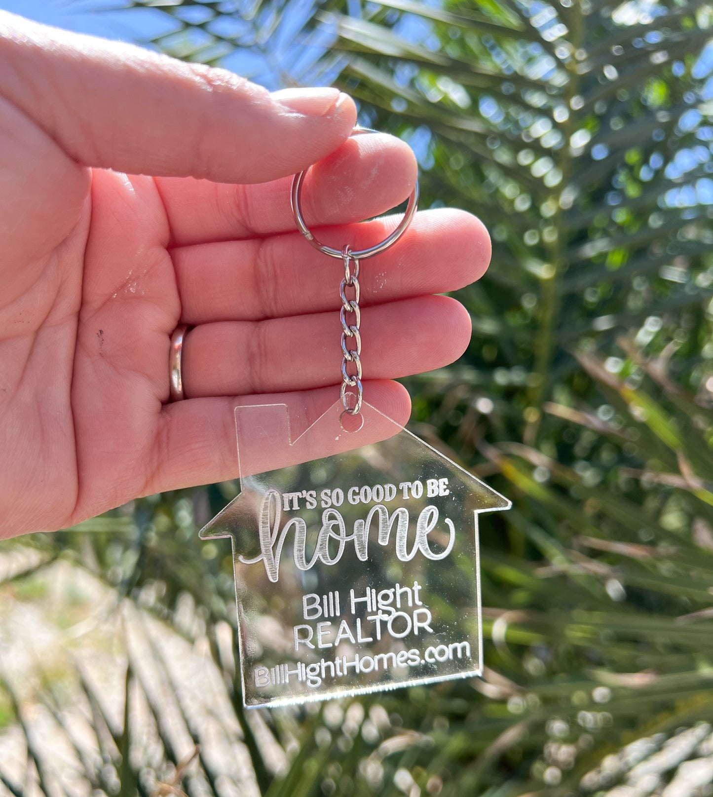 Acrylic House Shaped Keychains