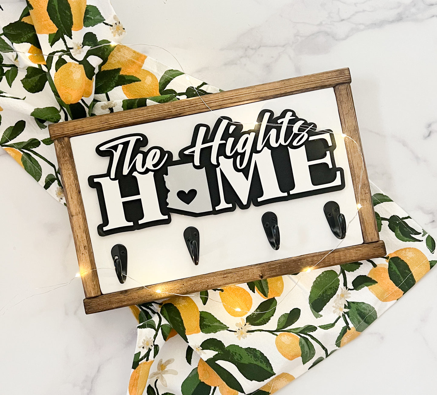 Personalized Home Sweet Home Key Holder