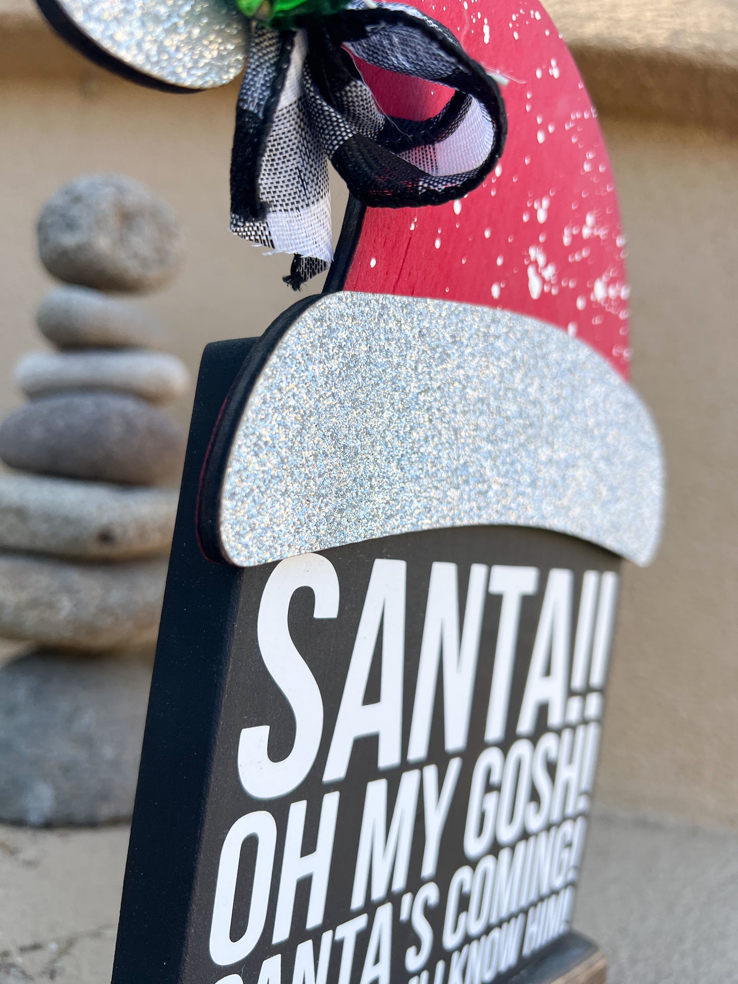 Santa Hat Shelf Sitter