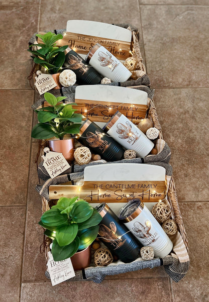 Copper & Marble Closing Gift Basket