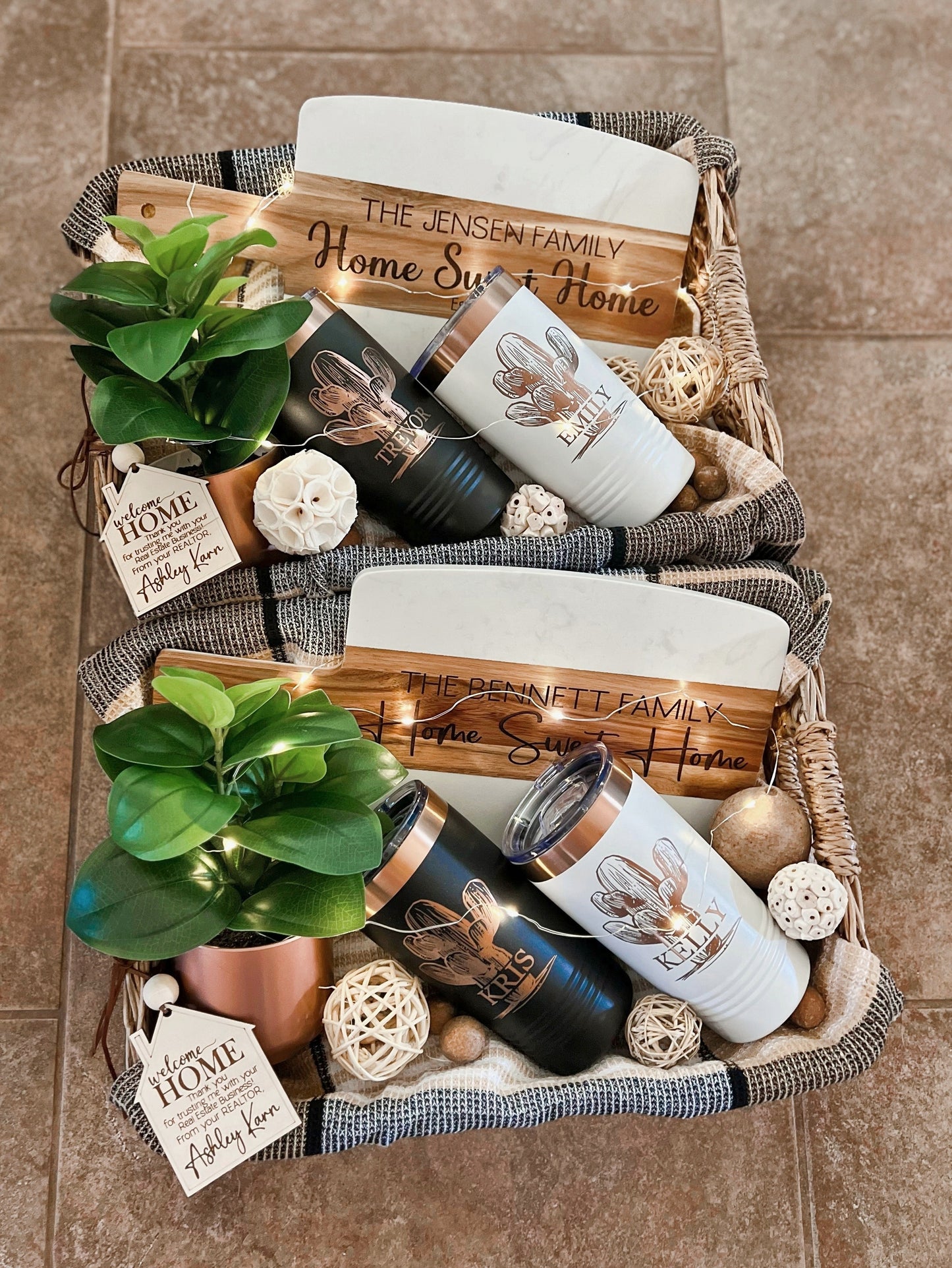 Copper & Marble Closing Gift Basket