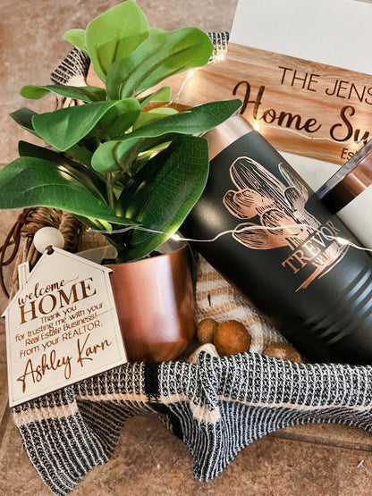 Copper & Marble Closing Gift Basket