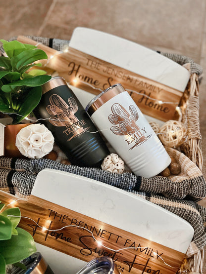 Copper & Marble Closing Gift Basket