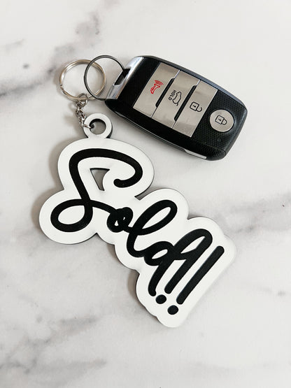 Sold Keychain