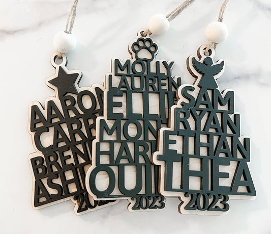 Family Tree Christmas Ornament