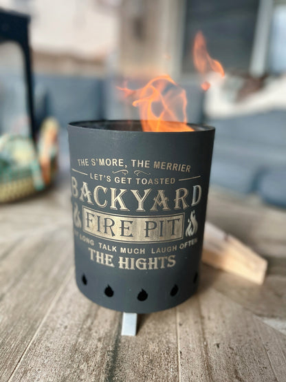 Personalized Bonfire Fire Pit