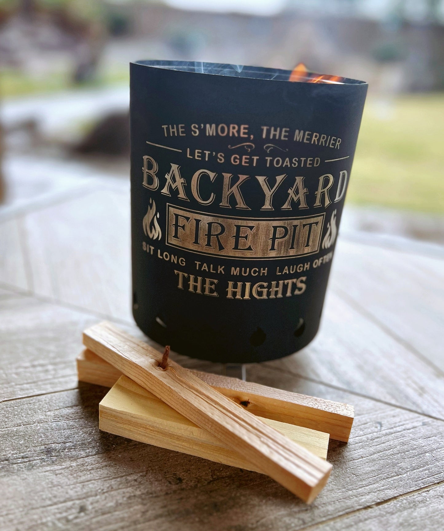 Personalized Bonfire Fire Pit