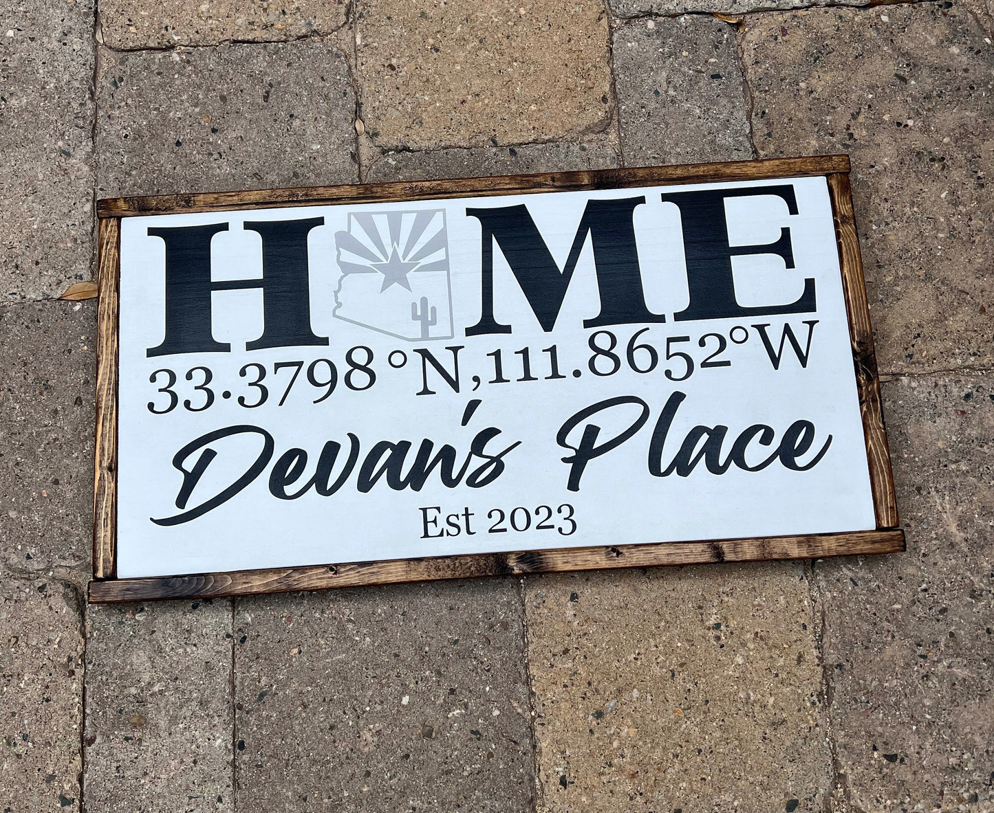 Home Coordinates Family Name Sign