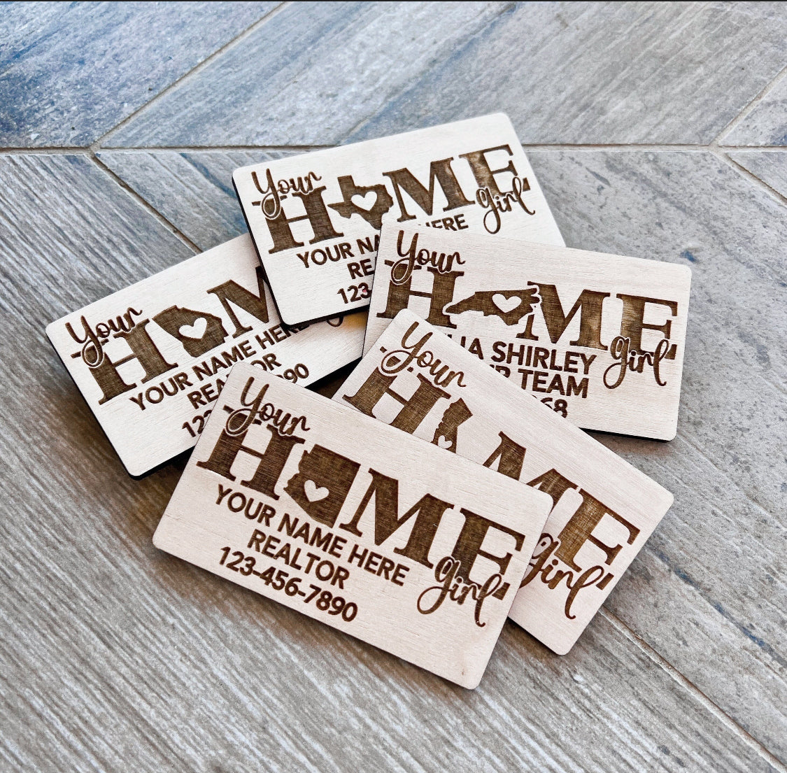 Home Girl Realtor Business Card Magnet