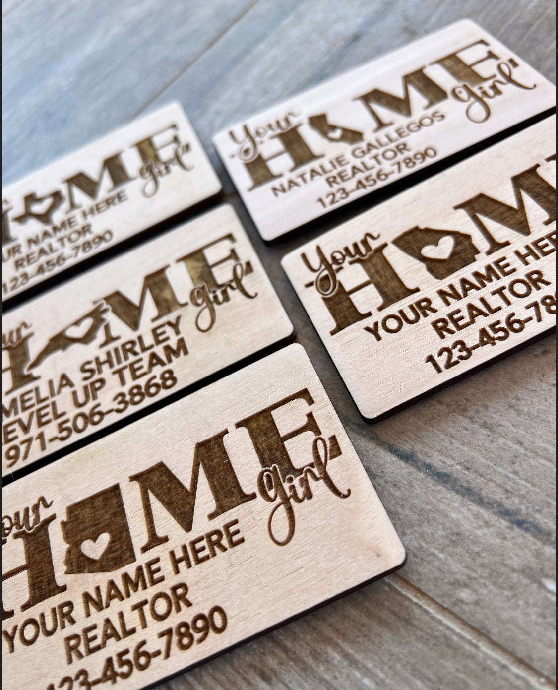 Home Girl Realtor Business Card Magnet