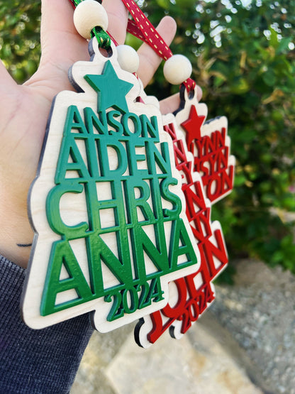 Family Tree Christmas Ornament