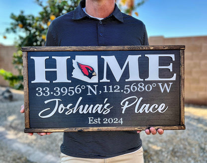 Home Coordinates Family Name Sign