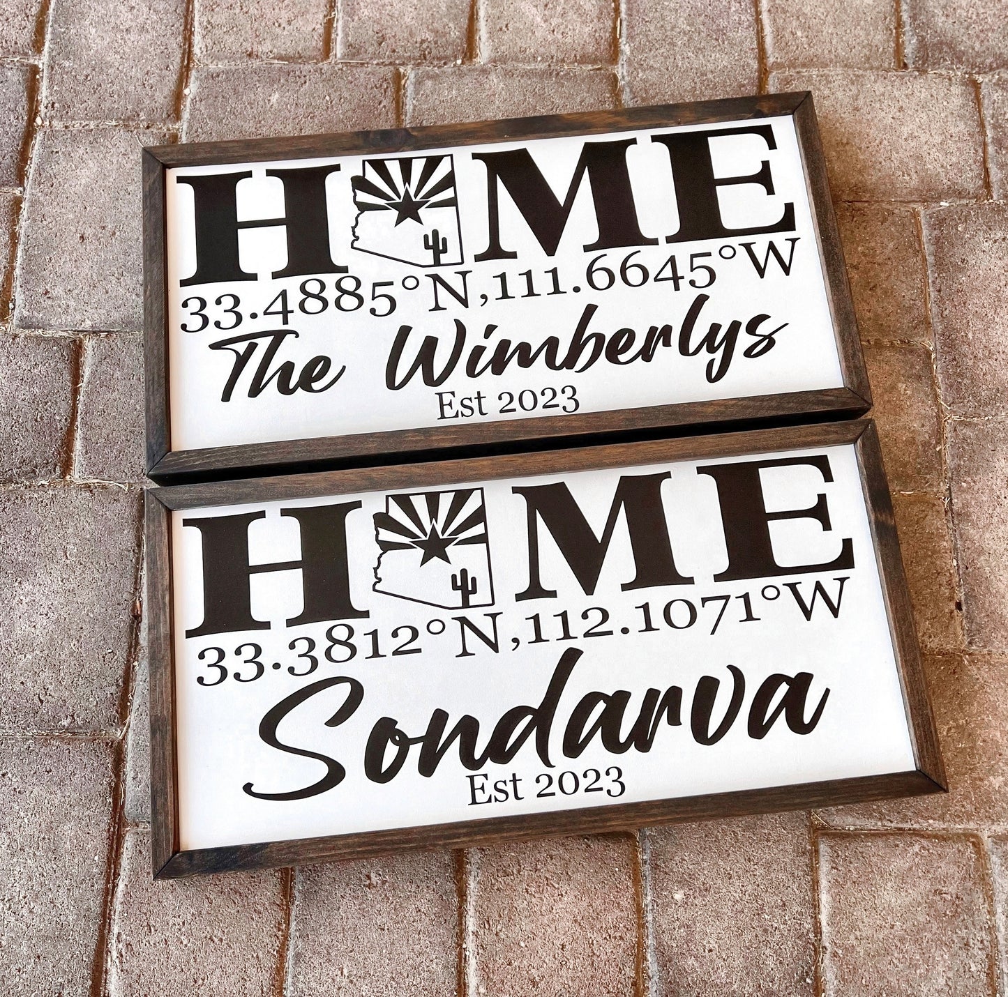 Home Coordinates Family Name Sign