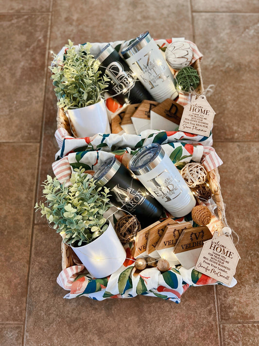 Gift Basket - Tumblers & Coasters