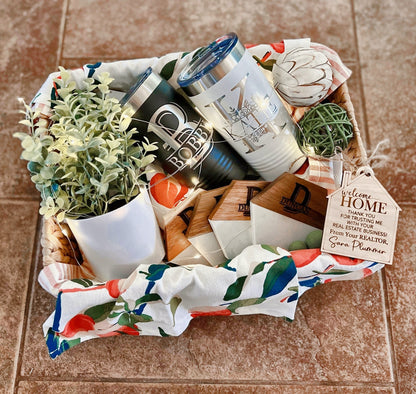 Gift Basket - Tumblers & Coasters