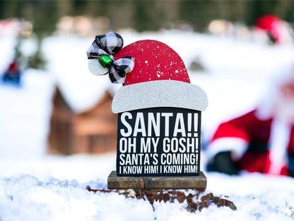 Santa Hat Shelf Sitter