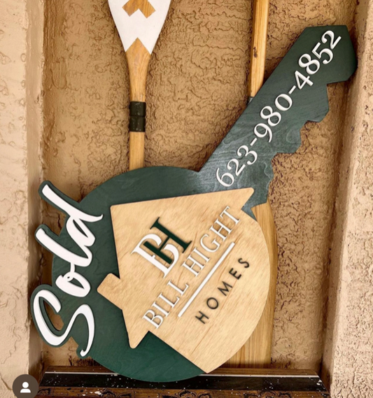 Realtor Sold Key Sign