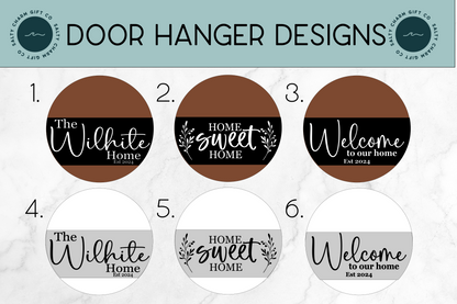 Family Name Door Hanger