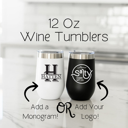 12 Oz Wine Tumblers