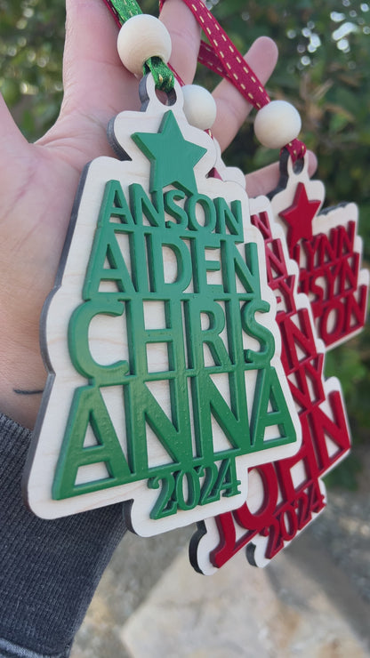 Family Tree Christmas Ornament