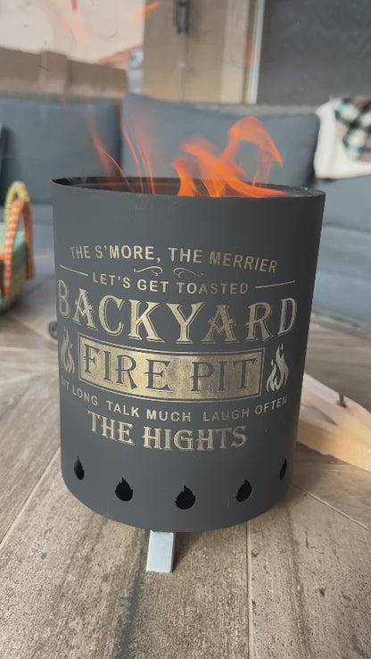 Personalized Bonfire Fire Pit